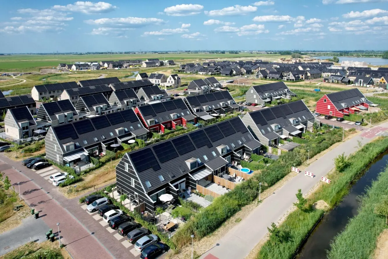 Hof van breezicht luchtfoto